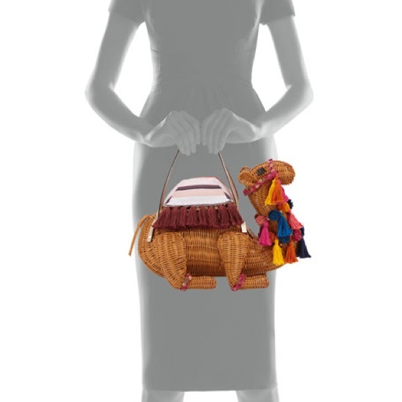 Kate Spade wicker camel bag - Picture 2 of 14